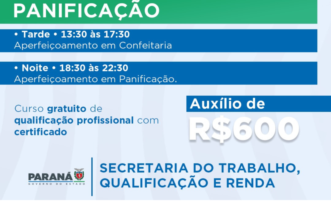 CDS terá cursos gratuitos na área de panificação