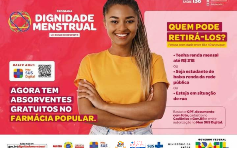 CRAS auxilia mulheres em cadastro no programa Dignidade Menstrual, do governo federal