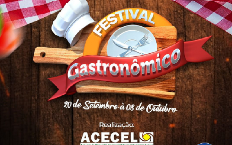 Acecel lança o 1º Festival Gastronômico