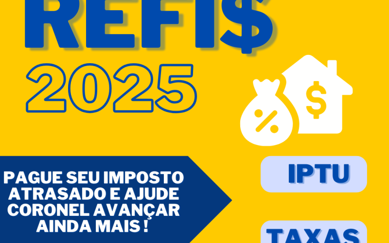 REFIS JÁ ESTÁ DISPONIVEL PARA PARCELAMENTO 